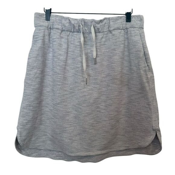Lululemon On the Fly Skirt Woven Wee Are From Space Nimbus Battleship Size 12 - Picture 3 of 5